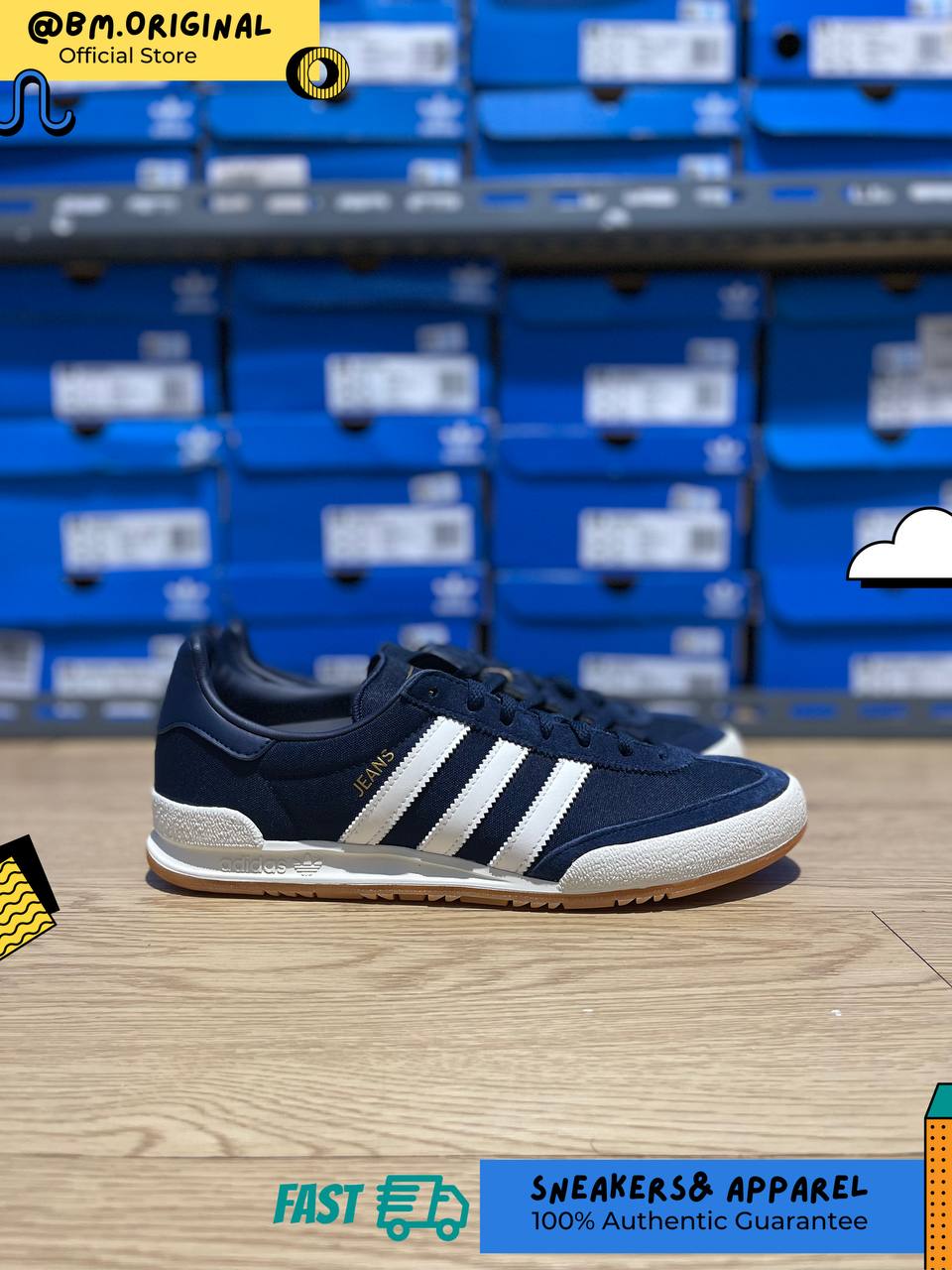 Adidas Jeans Night Indigo Cloud White Gum IH7526