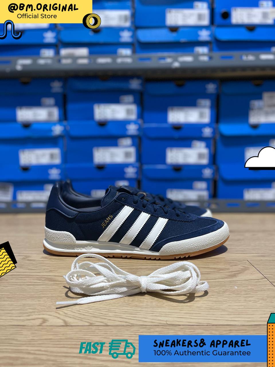 Adidas Jeans Night Indigo Cloud White Gum IH7526