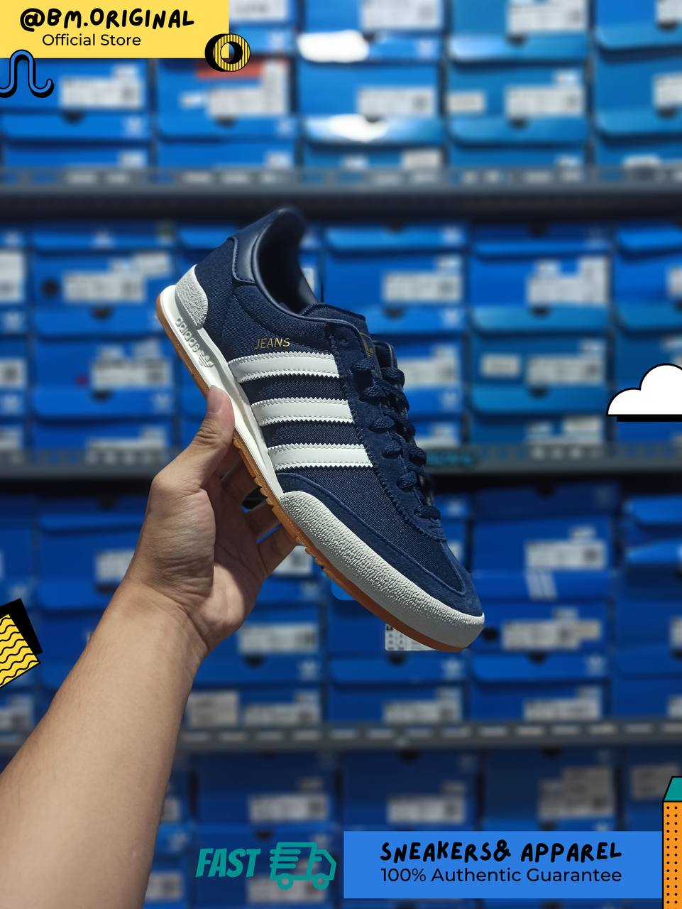 Adidas Jeans Night Indigo Cloud White Gum IH7526