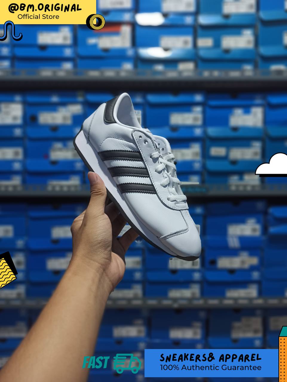 Adidas Country II Cloud White Core Black IG4549