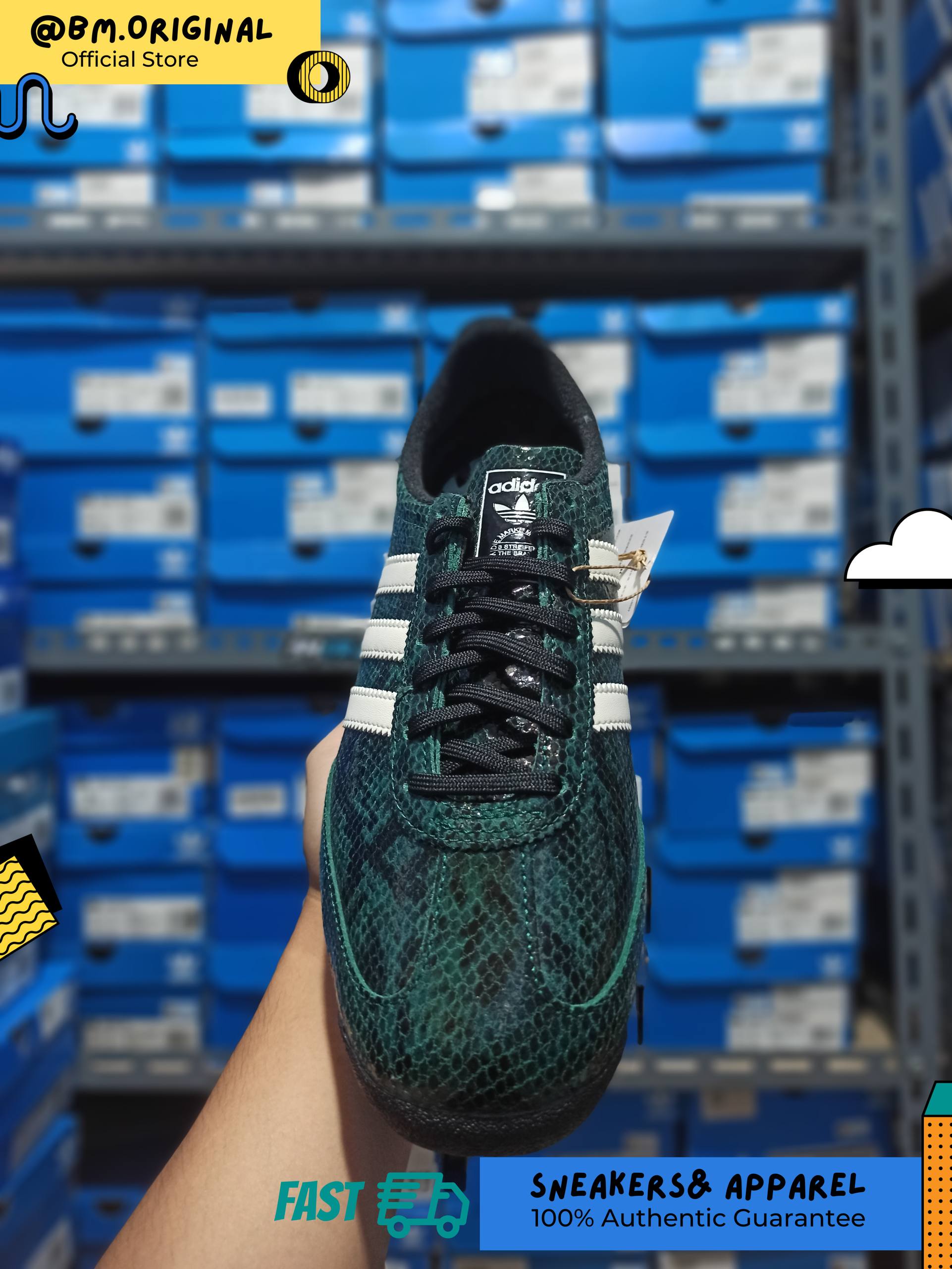 Adidas SL 72 OG Collegiate Green Core Black Cream White JS3982