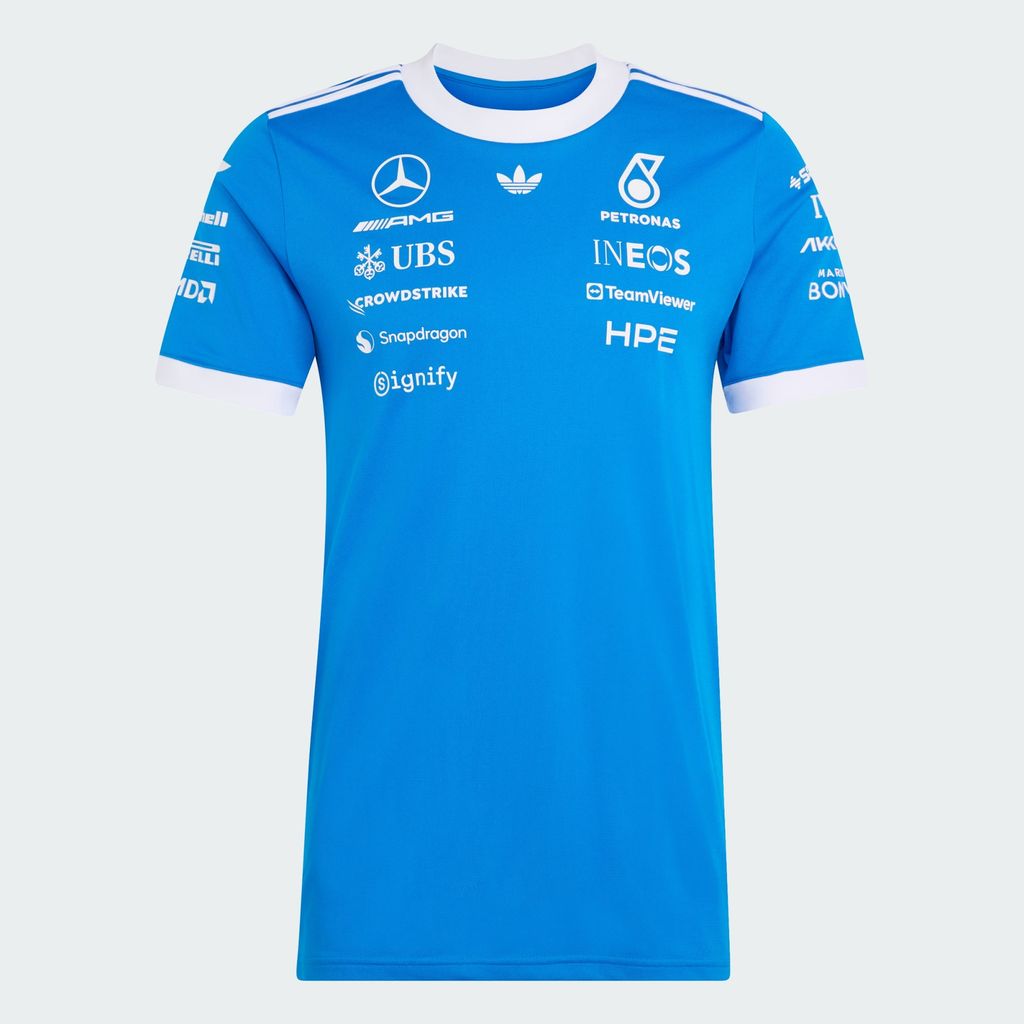 Adidas Mercedes AMG Petronas Formula 1 Team Blue Wonder Blue Bird White KW1660