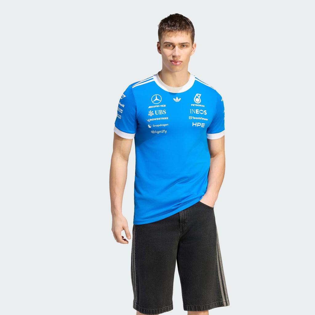Adidas Mercedes AMG Petronas Formula 1 Team Blue Wonder Blue Bird White KW1660
