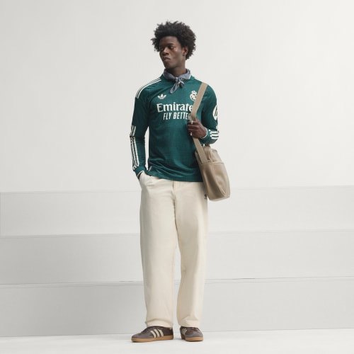 adidas Real Madrid 26/27 Away Authentic Jersey Long Sleeve Aurora Ivy KC3980