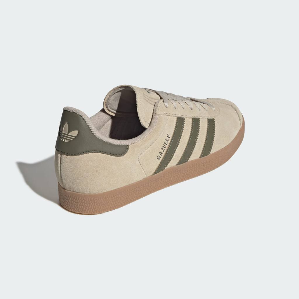 Adidas Gazelle Khaki Three Olive Strata Gum KJ7683