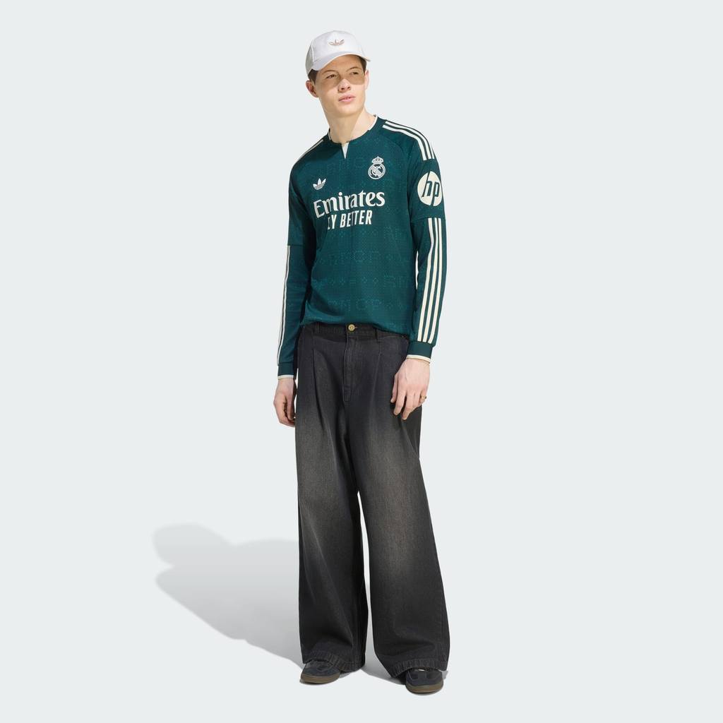 Adidas Real Madrid Away Long Sleeve Jersey 26/27 Aurora Ivy KC3970