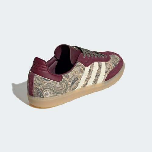 Adidas Samba OG X Liberty London Maroon Warm Vanilla Olive Strata KH9802