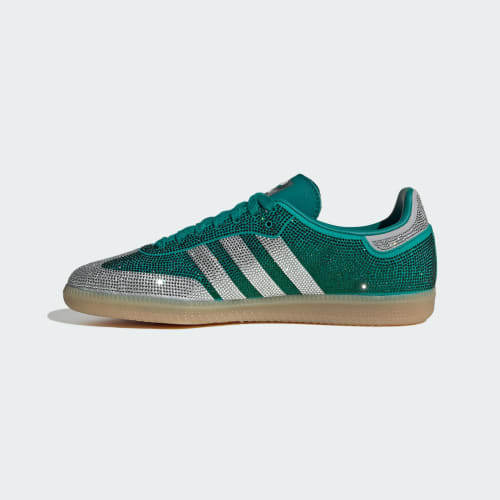 adidas SAMBA OG Equipment Green Silver Metllaic Gum KJ7489