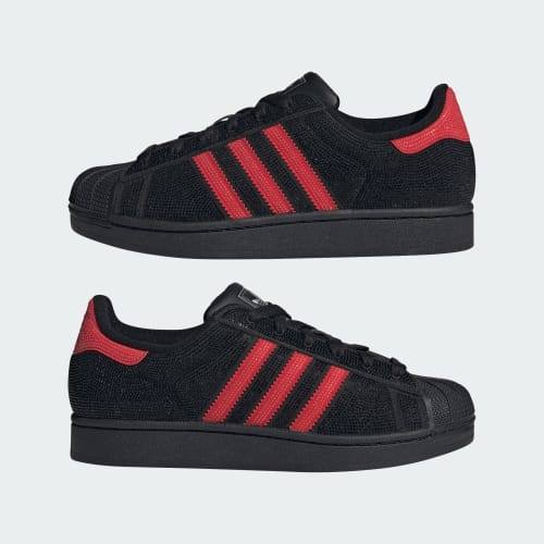 adidas Superstar II Core Black Better Scarlet Silver Metallic KJ4651