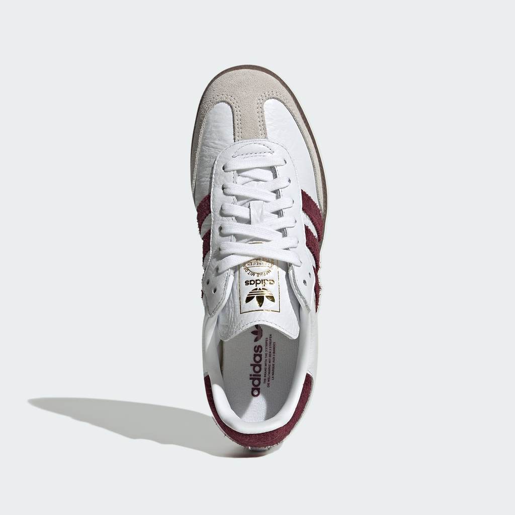 Adidas Samba OG Cloud White Maroon GUM LA0973
