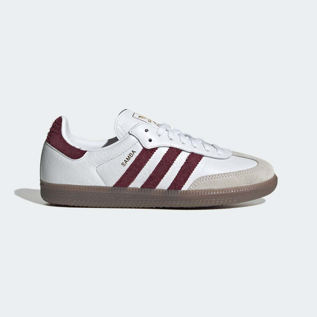 Adidas Samba OG Cloud White Maroon GUM LA0973