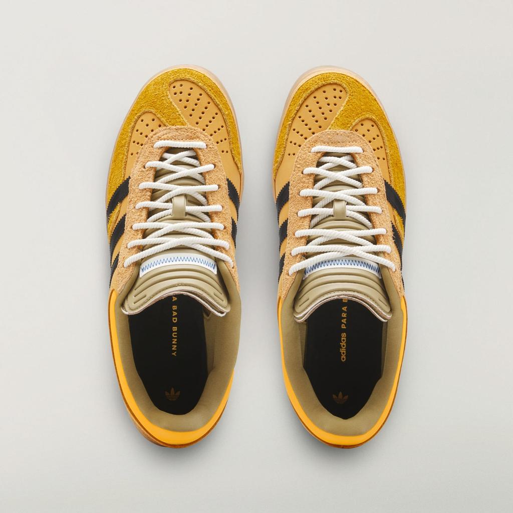 adidas Bad Bunny Gazelle Indoor Solar Gold Core Black Gum KI2592