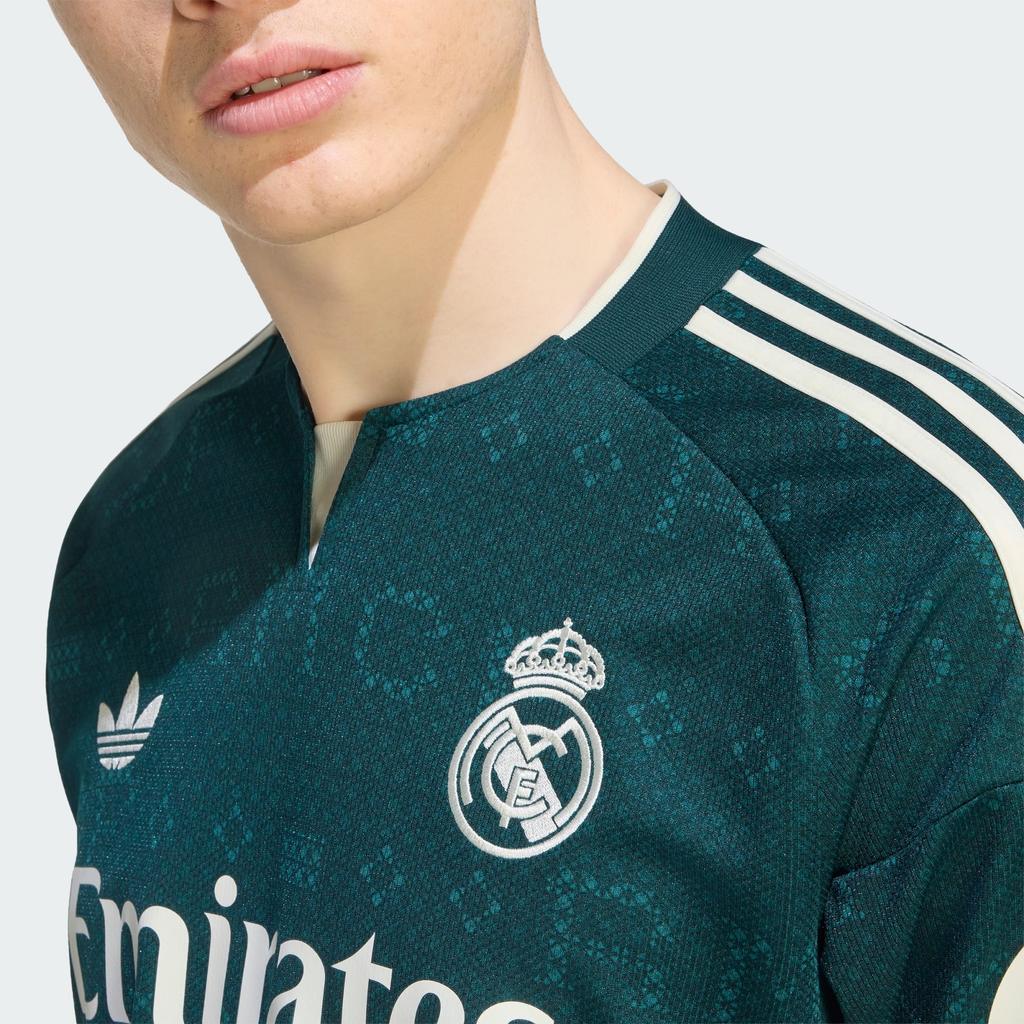 Adidas Real Madrid Away Long Sleeve Jersey 26/27 Aurora Ivy KC3970