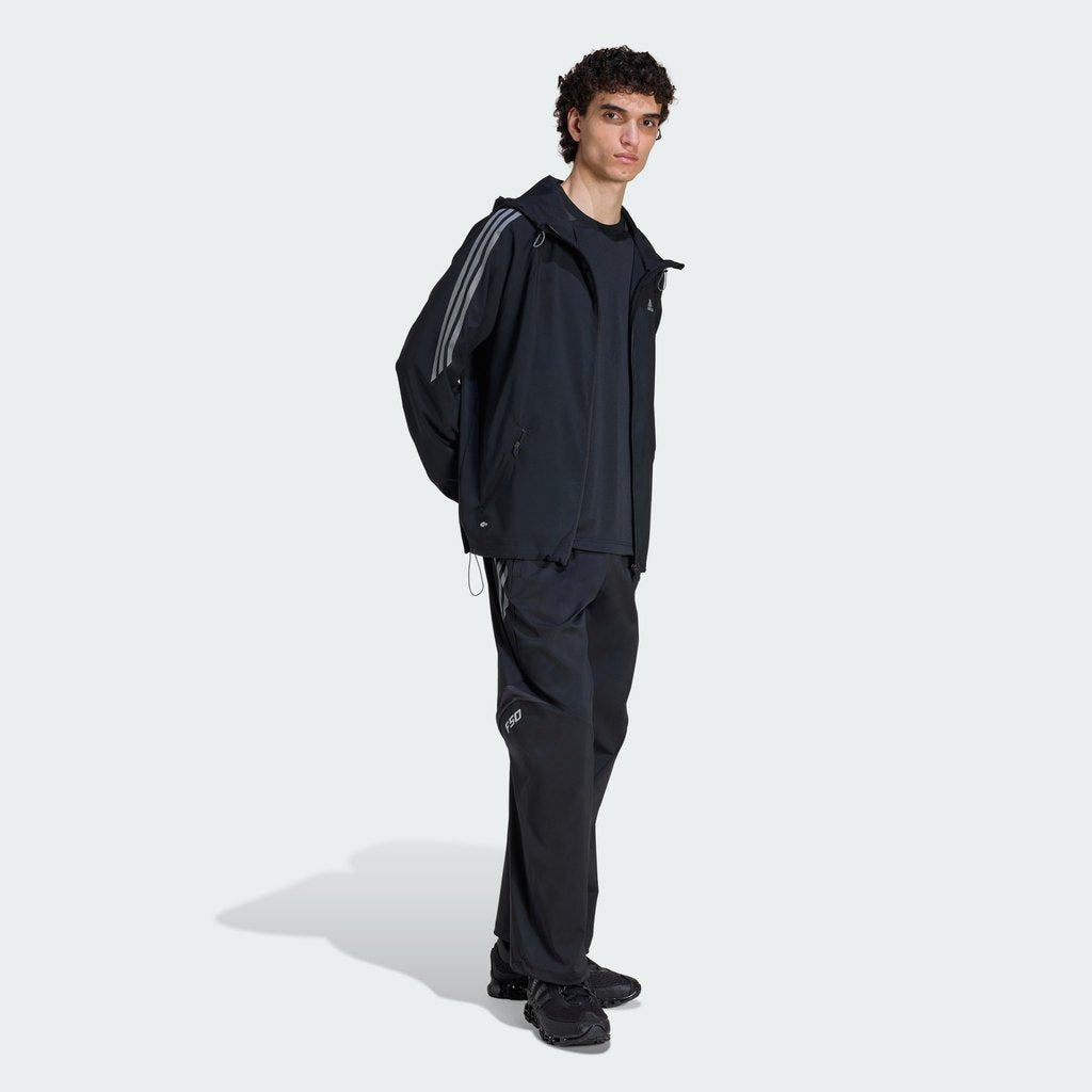adidas Originals Striped Regular Windrunner Jacket Mens Black KE2665
