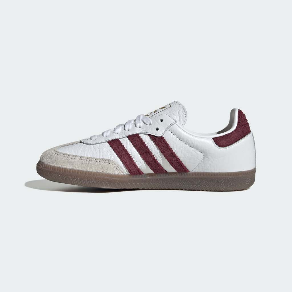 Adidas Samba OG Cloud White Maroon GUM LA0973