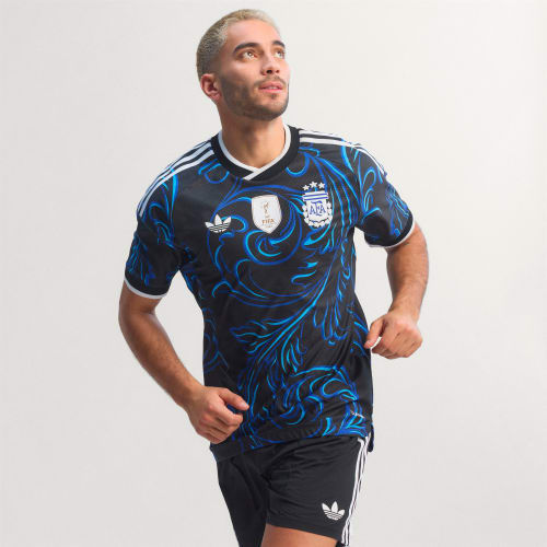 Adidas Argentina Away 26 Authentic Jersey Black Lucid Blue Blue Burst JM5901