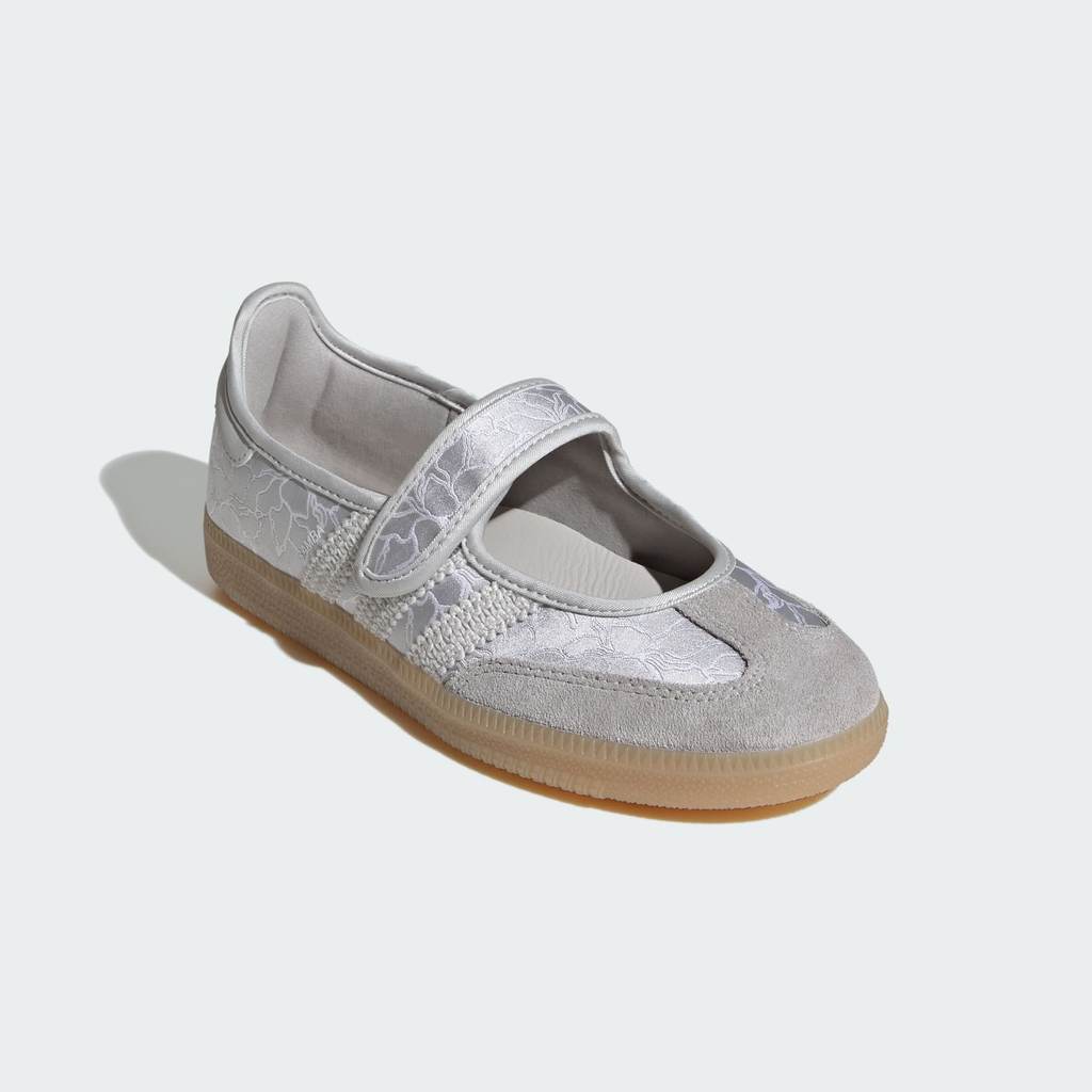 Adidas Samba JANE Silver Metallic Grey One Gum KK0924