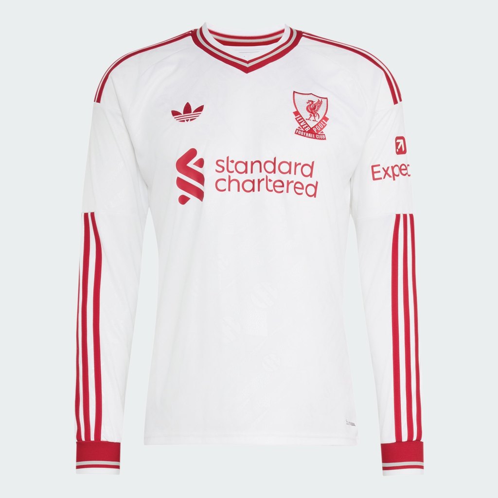 Adidas Liverpool FC 26/27 Away Jersey Longsleeve White KB8292