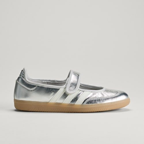 Adidas Samba JANE Silver Metallic Off White Gum KK2502