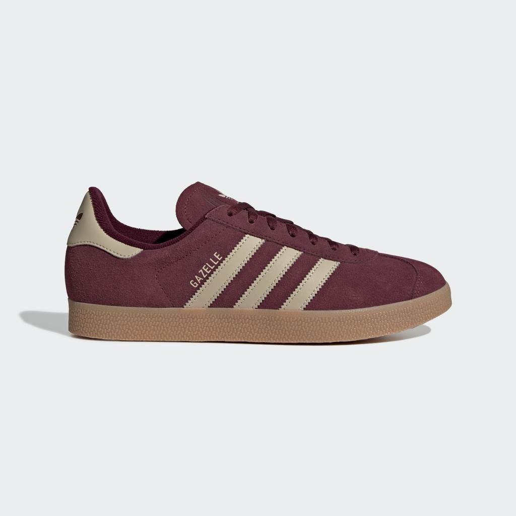 Adidas Gazelle Maroon Khaki Three Gum KJ7685