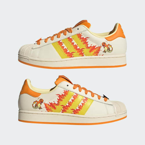 adidas Superstar II Cream White Shock Yellow Bright Orange KI2855