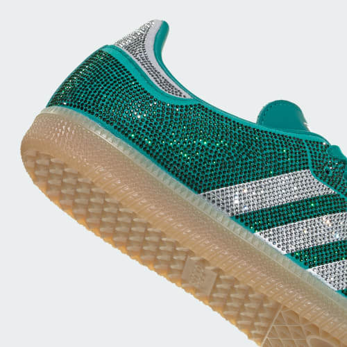 adidas SAMBA OG Equipment Green Silver Metllaic Gum KJ7489