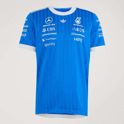 Adidas Mercedes AMG Petronas Formula 1 Team Authentic Blue Wonder Blue Bird White KT5127