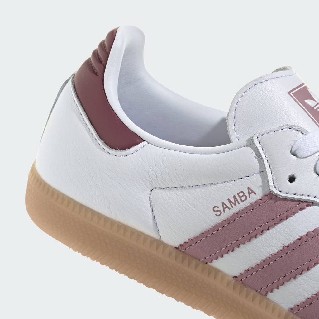Adidas Samba OG Cloud White Magic Mauve Burgundy KJ7516