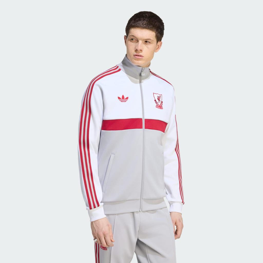 Adidas Liverpool FC Track Top White Grey Two KG2901
