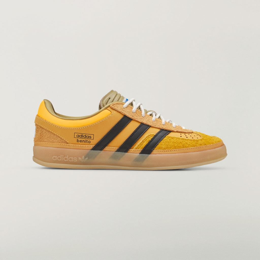 adidas Bad Bunny Gazelle Indoor Solar Gold Core Black Gum KI2592