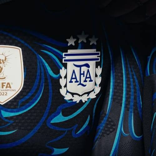 Adidas Argentina Away 26 Authentic Jersey Black Lucid Blue Blue Burst JM5901