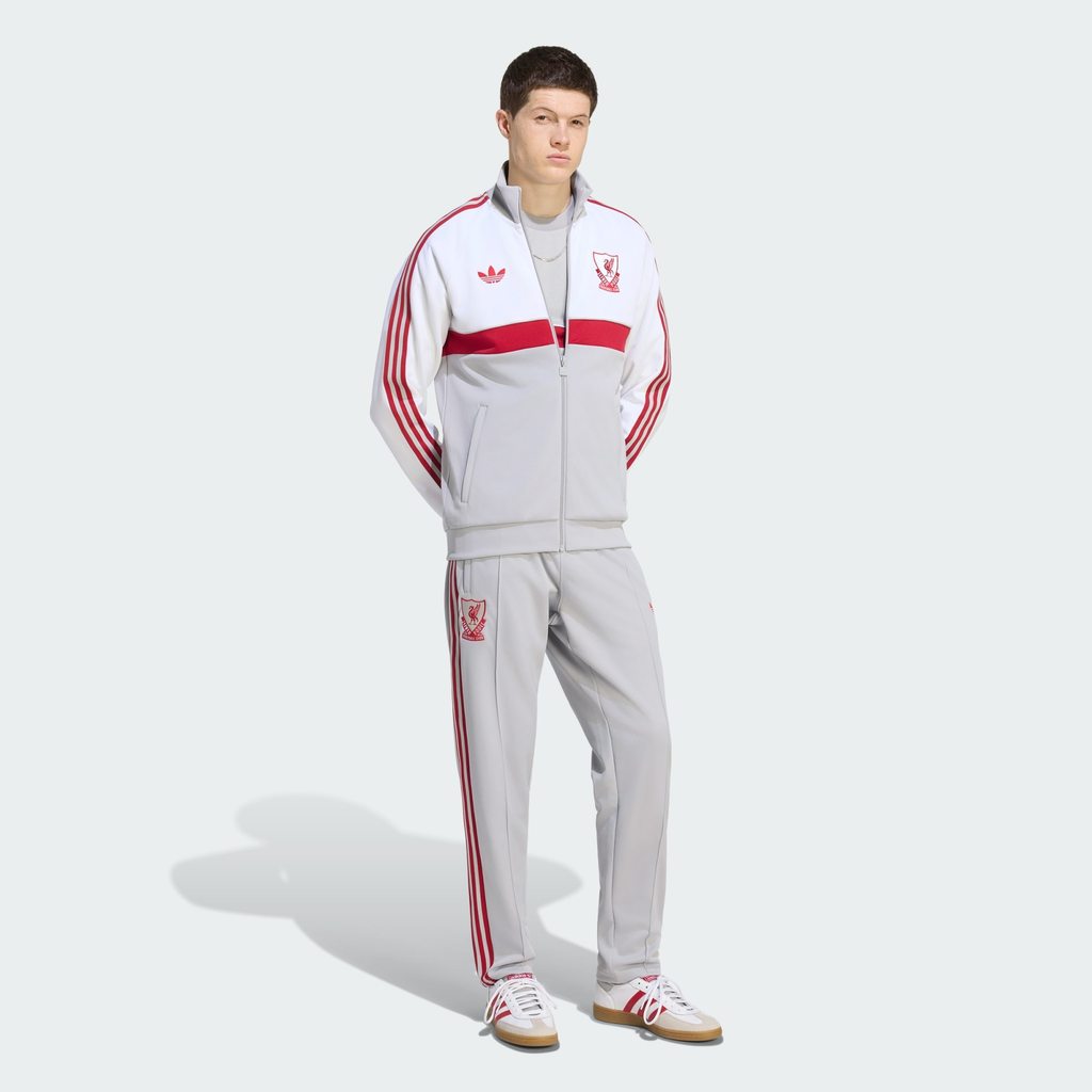 Adidas Liverpool FC Track Top White Grey Two KG2901