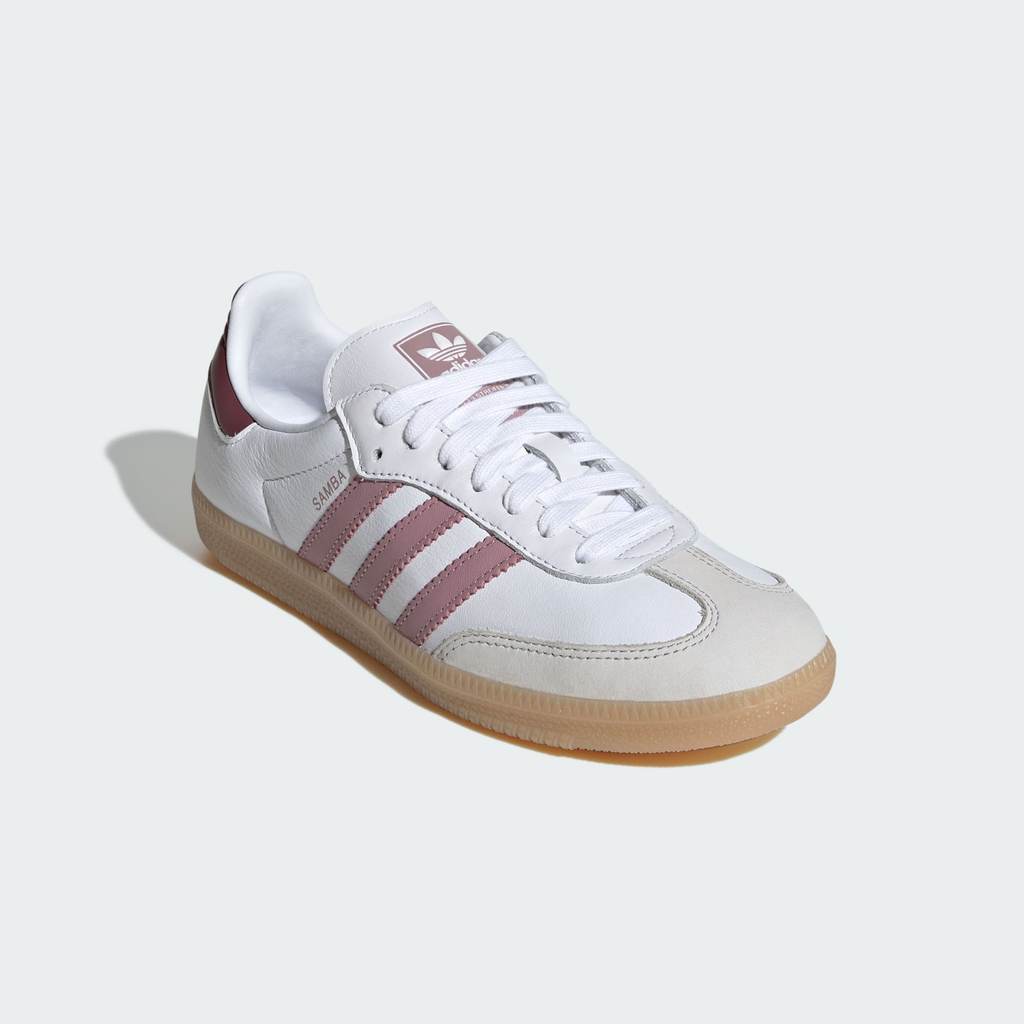 Adidas Samba OG Cloud White Magic Mauve Burgundy KJ7516