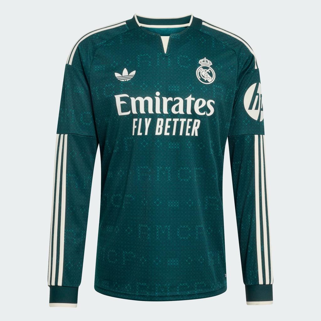 Adidas Real Madrid Away Long Sleeve Jersey 26/27 Aurora Ivy KC3970