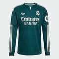 Adidas Real Madrid Away Long Sleeve Jersey 26/27 Aurora Ivy KC3970