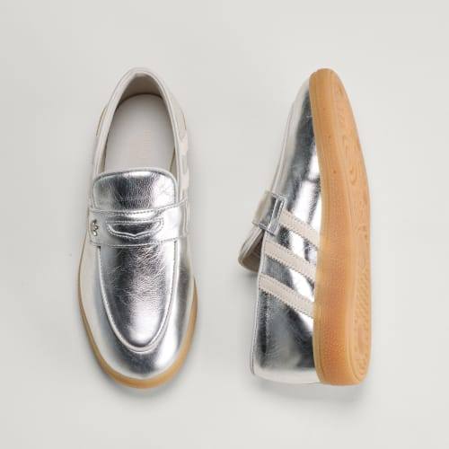 Adidas Spezial Handball Loafer Silver Metallic Off White Grey One KK2787