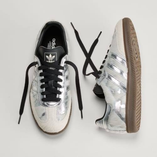 Adidas Samba OG Cream White Silver Metallic Core Black KJ2314