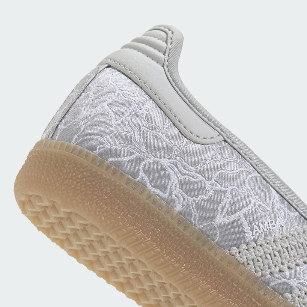 Adidas Samba JANE Silver Metallic Grey One Gum KK0924