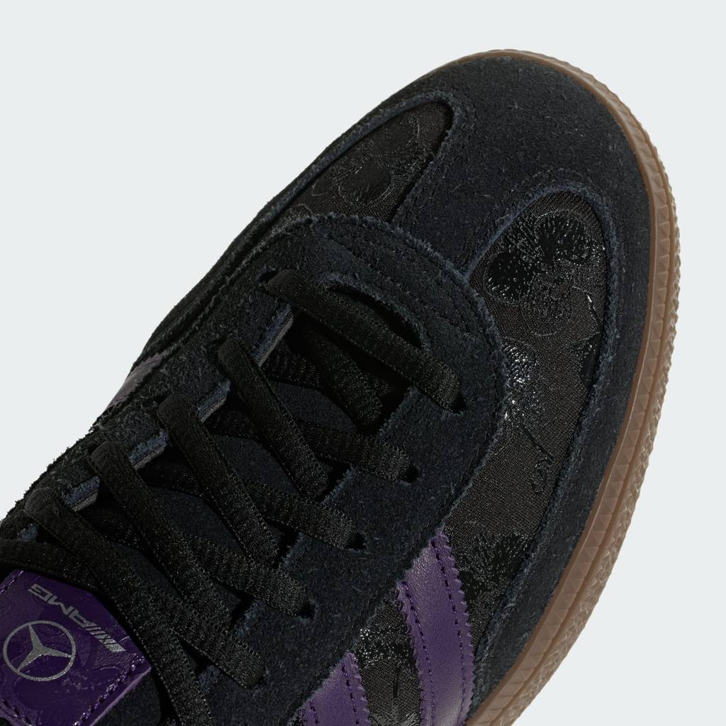 adidas HANDBALL SPEZIAL MERCEDES AMG PETRONAS TEAM Core Black Dark Purple Gum LA1049