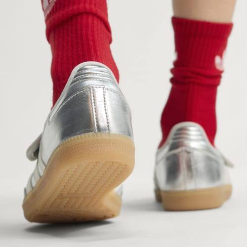 Adidas Samba JANE Silver Metallic Off White Gum KK2502