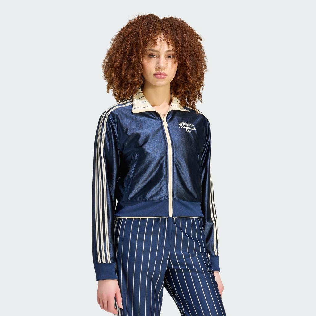 Adidas Track Top Reversibel Fire Bird Warm Vanilla Night Indigo KR7031