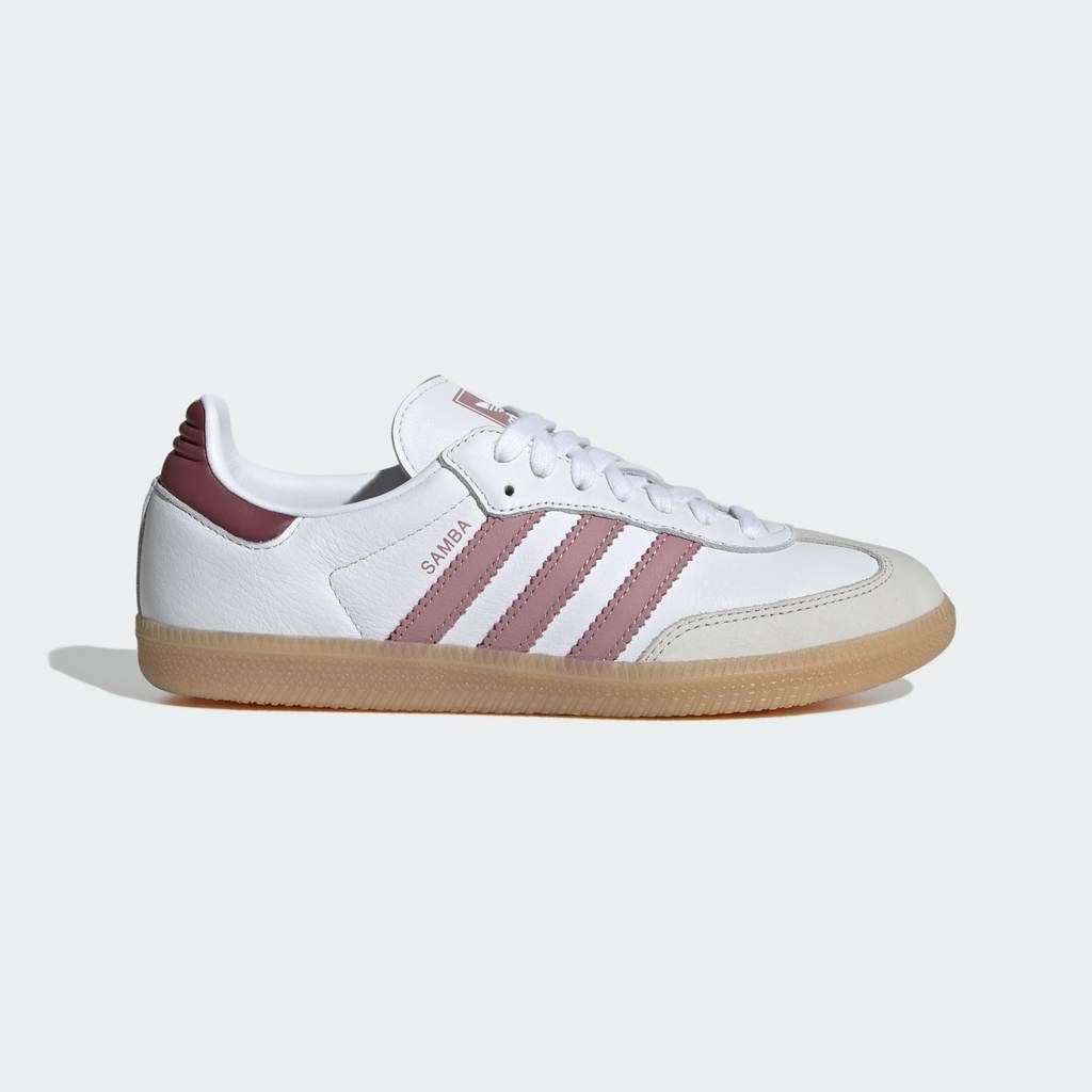 Adidas Samba OG Cloud White Magic Mauve Burgundy KJ7516