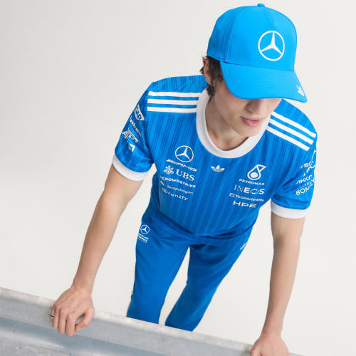 Adidas Mercedes AMG Petronas Formula 1 Team Authentic Blue Wonder Blue Bird White KT5127