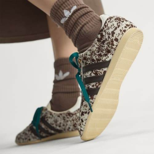 Adidas Japan Pony Print Off White Dark Brown Gold Metallic KJ2397