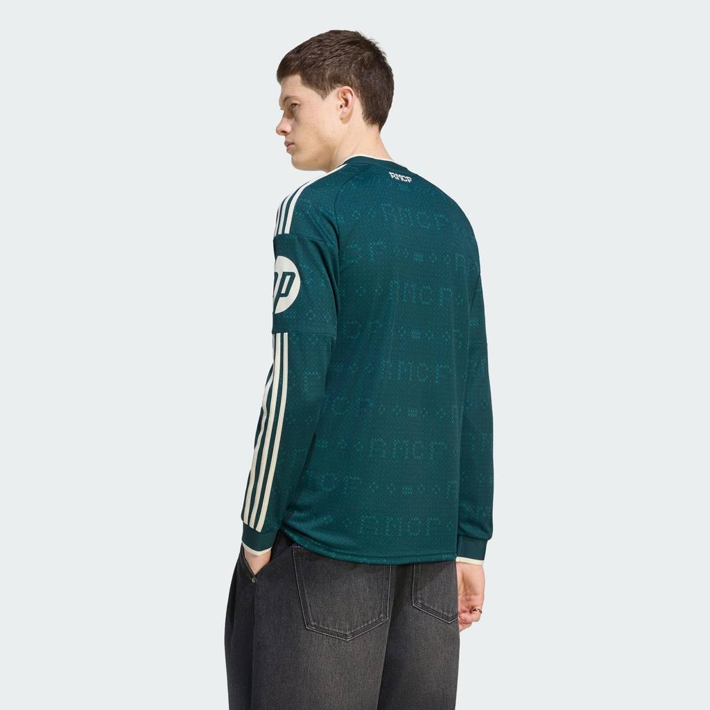 Adidas Real Madrid Away Long Sleeve Jersey 26/27 Aurora Ivy KC3970