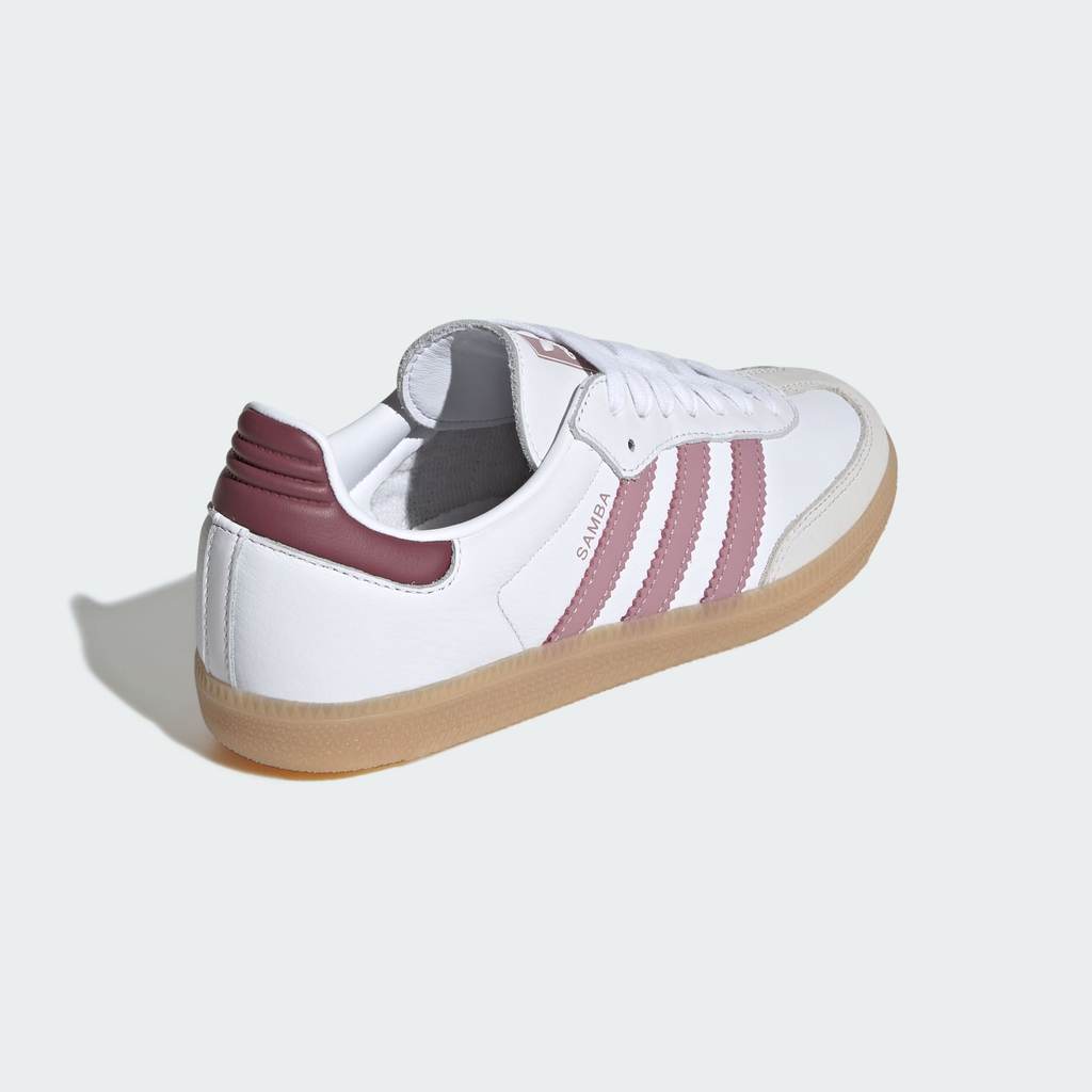 Adidas Samba OG Cloud White Magic Mauve Burgundy KJ7516