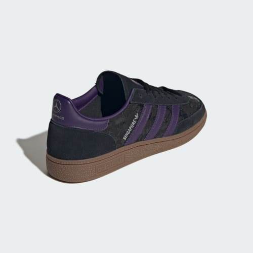 adidas HANDBALL SPEZIAL MERCEDES AMG PETRONAS TEAM Core Black Dark Purple Gum LA1049