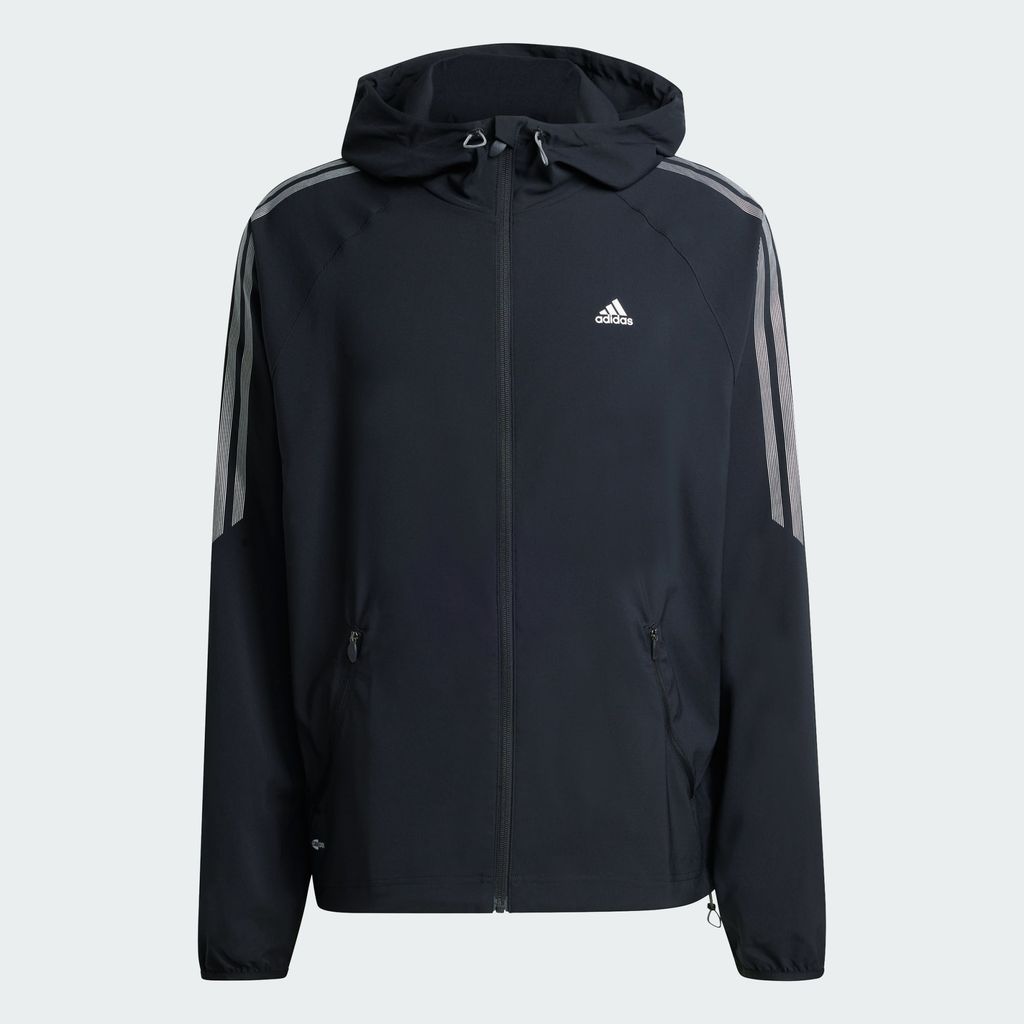 adidas Originals Striped Regular Windrunner Jacket Mens Black KE2665