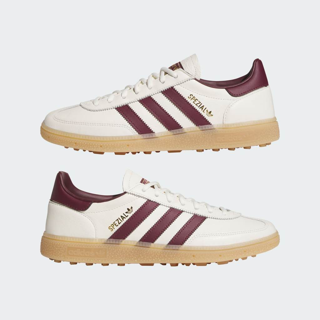 Adidas Golf Spikeless Spezial Handball Off White Maroon Gum KJ0851