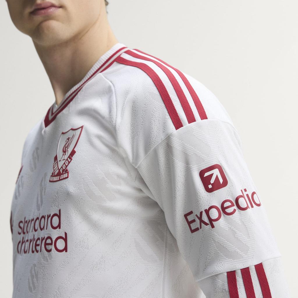 Adidas Liverpool FC 26/27 Away Authentic Jersey Longsleeve White KB8308